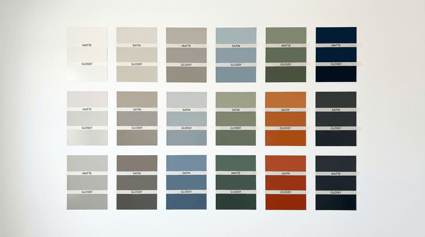 Well-painted corner of a room with a clean paint line against a white ceiling